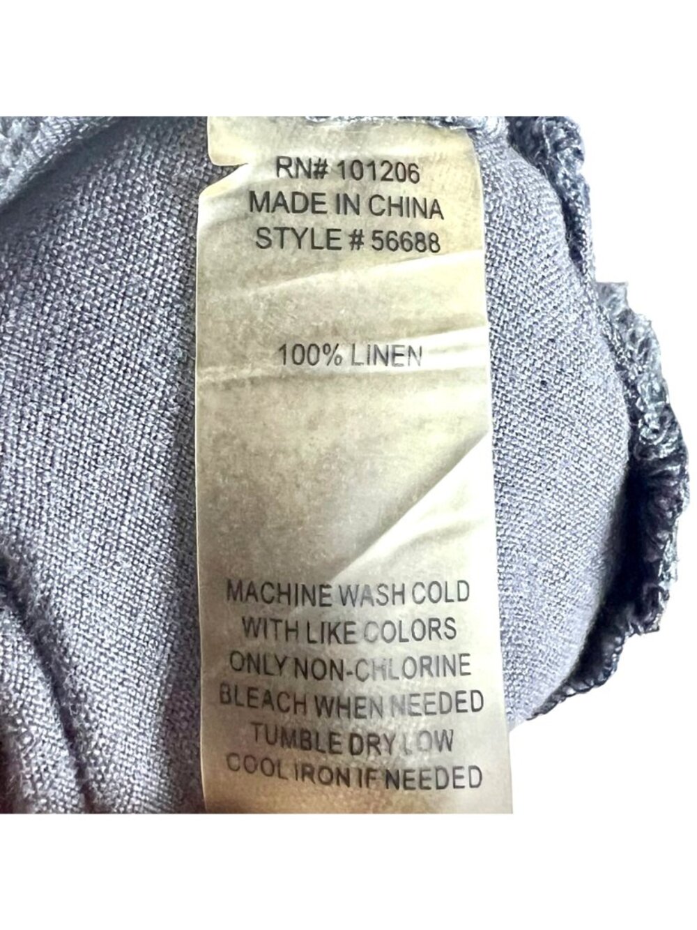 Soft Surroundings Tiered Gray 100% Linen A-line Skirt 2X Lagenlook Coastal - Picture 6 of 7